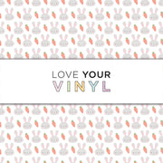 Easter Bunny Carrots Patterned Vinyl LYV_1518
